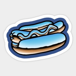 Chrome Hotdog Sticker